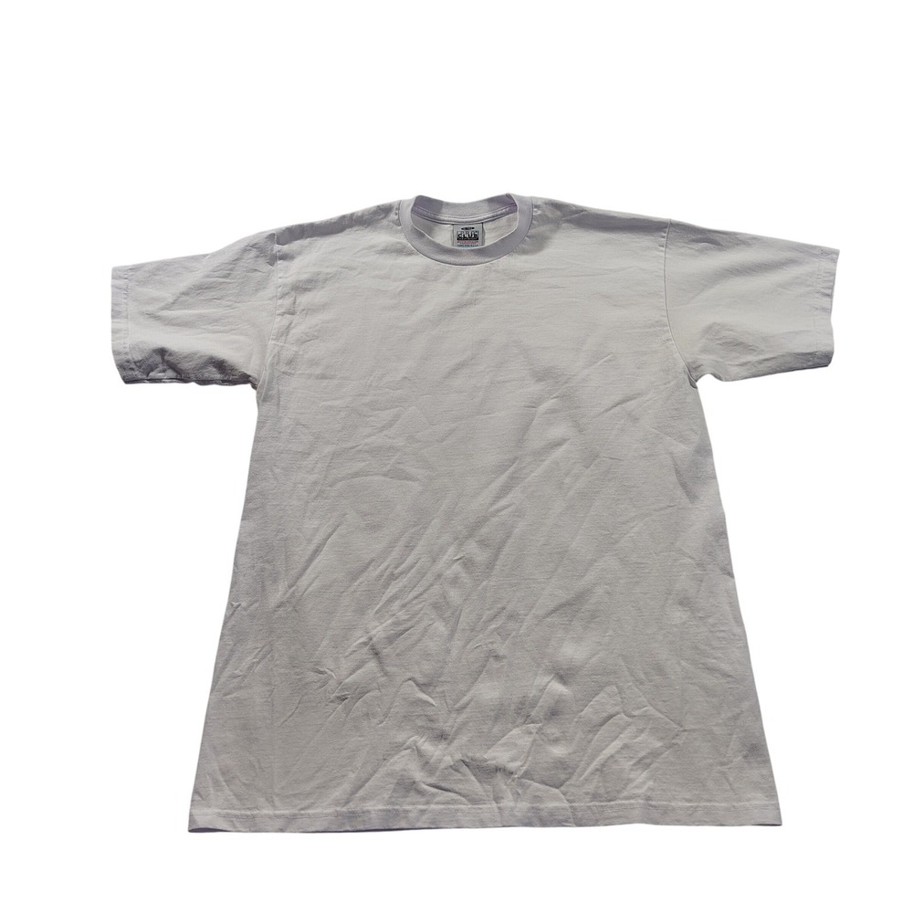 Vintage PRO CLUB Heavy Weight XL Tall White T Shirt Mens 100 Cotton Made USA